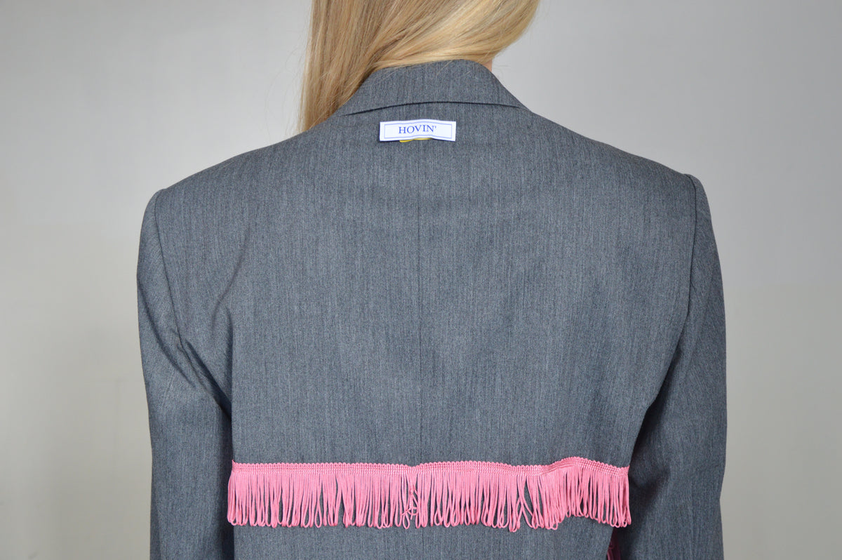 pink floss blazer