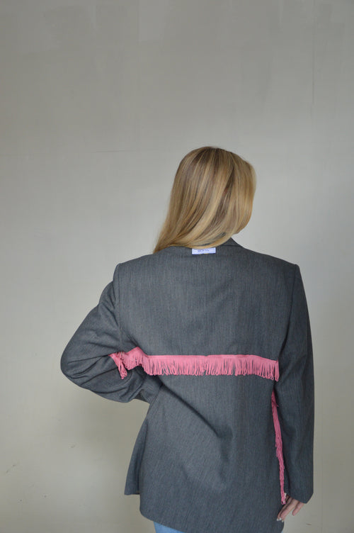 pink floss blazer